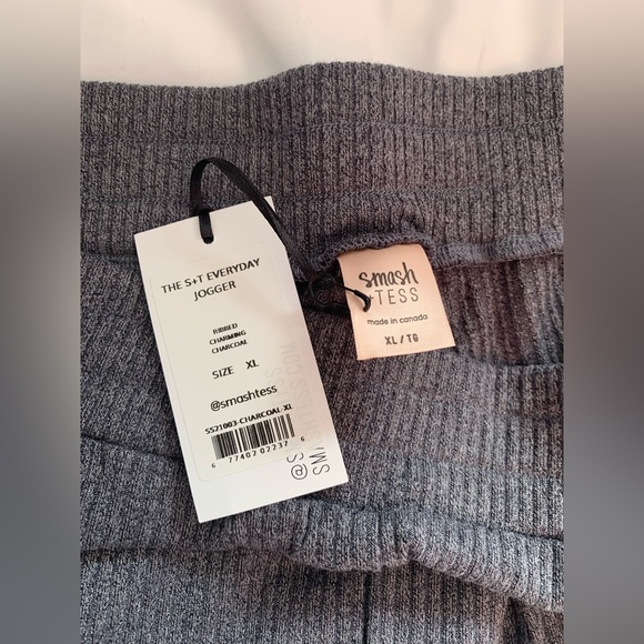 NWT: Smash + Tess Everyday Jogger. Ribbed Charming Charcoal. - Picture 2 of 2